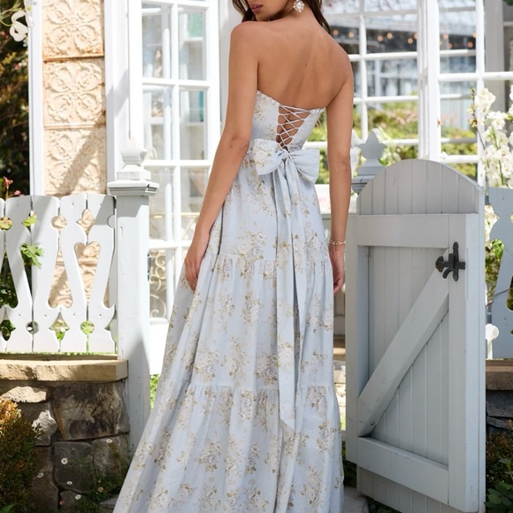 V Chapman The Vivian Dress in Victorian Blue! Size 4 - Picture 7 of 7